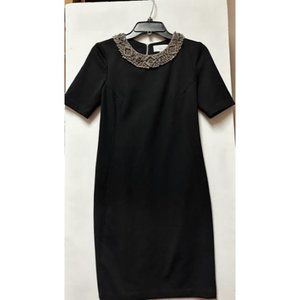 ADAM by Adam Lippes dress Black with metal collar Women's Size 4